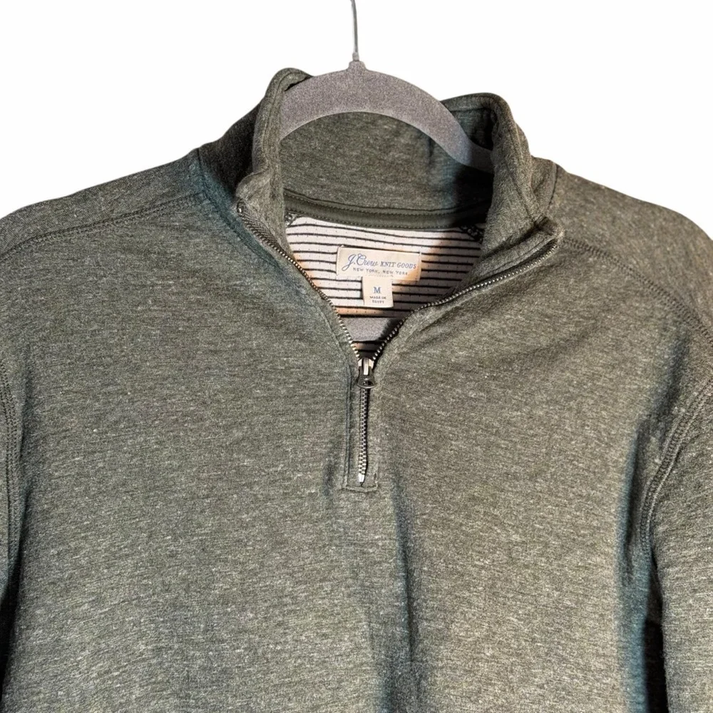 J Crew Double Knit 1/2 Zip Pullover